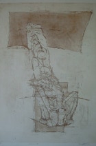  Aquatinta, Reservage, 2002, 50 x 70 cm Plattenmaß