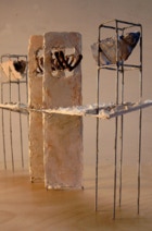 Stahl-Holz-Kunststoff, Wettbewerbsmodell, 2003, Burufsbildungsstätte Bootsbau Travemünde Lübeck