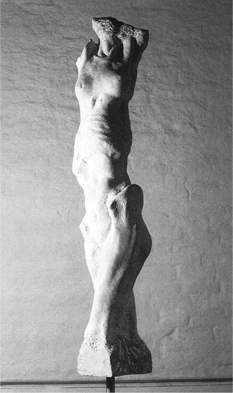 Torso-Torsion, Untersberger Marmor, 1996, 150 x 30 x 30 cm