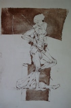  Aquatinta, Reservage, 2002, 50 x 70 cm Plattenmaß