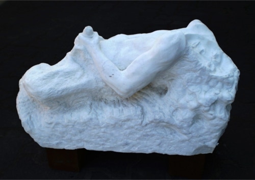 Bachus, Marmor, 2002, 25 x 60 x 30 cm