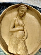 Gips, Silikon, Ton das Original befindet sich Innen