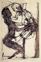 Strichätzung, Aquatinta, Reservage, 1996, 19.5 x 25.5 cm Plattenmaß