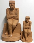 Gips, Silikon, Ton das Original befindet sich Innen